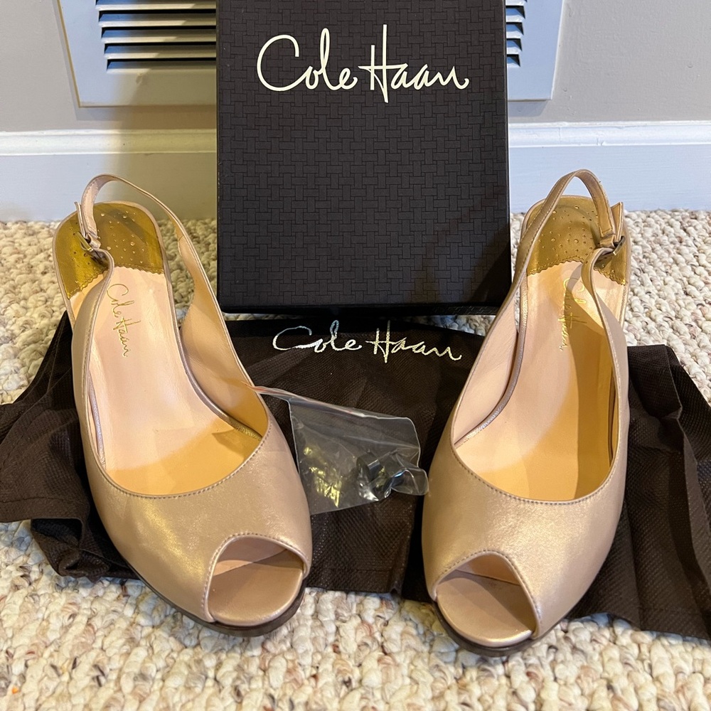 Cole Haan Carma OT Air Sling - Pearlized Blush - 9.5B
